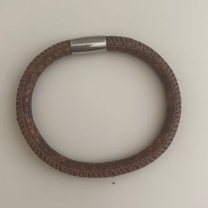 Brighton Woodstock Leather Bracelet